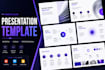 design powerpoint template, google slides and master slide