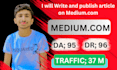 write and publish your articles on medium,com for promotion