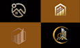 do property, home, construction, real estate logo design