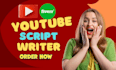do script writing youtube script scriptwriter video script comedy script writer
