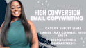 boost sales with email copywriting and  email sequences