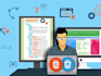 develop front end web pages using html CSS bootstrap jquery