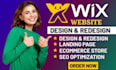 do wix website redesign, wix website design, wix blog and wix landing page
