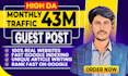 do SEO guest post backlink, high da guest post service, publish article