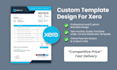 create a unique xero custom invoice design for your business