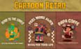 create a unique and cute retro cartoon mascot design