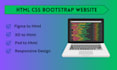 design a responsive frontend website with html css bootstrap