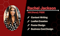 write and design your leaflets and posters