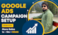 set up, manage, optimize google ads ppc campaigns