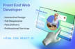 create frontend webpages using HTML5, css3, and reactjs