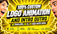 create a custom 2d logo animation in 24 hours