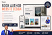 design book author website to sell books, ebook website, ebook landing page