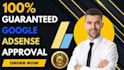 provide guaranteed google adsense approval