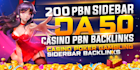 create 200 sidebar footer homepage high da 50 plus backlinks
