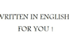 write articles in English
