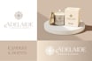 design luxury candle logo and candle label design