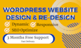 build a fully responsive wordpress  website design or redesign