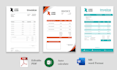 design professional price list, invoice, letterhead, quotation