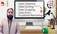 clean, sort, merge and process excel data at a very reasonable price