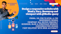design eye catching responsive landing page html, CSS