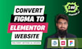 convert figma to elementor website with elementor pro