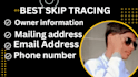 do b2b lead generation, skip tracing email list for company