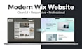 design or redesign a modern wix website with fast delivery and clean UI