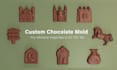 do custom chocolate mold, chocolate bar, slab for plastic, silicone moulds