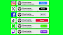 create all social media follow like button animation