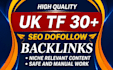 create uk tf 30 homepage backlinks with high trust flow