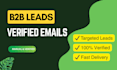 provide verified b2b leads with emails