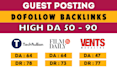 guest post on ventsmagazine, filmdaily, techbullion with dofollow seo backlinks