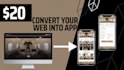 convert your website into mobile application using flutter