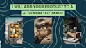 add your product or mock up to an ai generated background