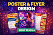 design modern party event posters, flyers, and leaflets