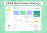 do uiux saas dashboard, CRM and admin panel design