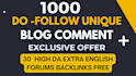 do 250 unique domain blog comment backlinks from authority websites