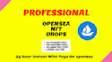 make your nfts collection drops on opensea
