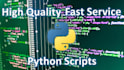 code your python scripts