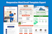 code responsive HTML email template and newsletter template