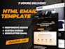 make responsive HTML email template in 10 hrs