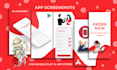 do app screenshots design for app store, play store IOS, andriod