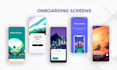 create onboarding screen design for android and ios app