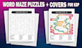craft visually engaging word maze puzzles, covers and 3d mockups