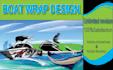 design unique boat wrap, jetski wrap, van wrap, vehicle wrap
