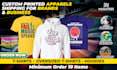 do custom printed tshirts and hoodies manufacturing and shipping