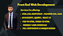 be your front end web developer and designer