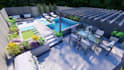 do landscape ,garden design, backyard, pool, and patio