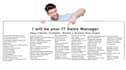 be your IT sales manager and solution consultant