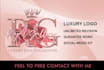do bling beautiful feminine glitter sparkle logo